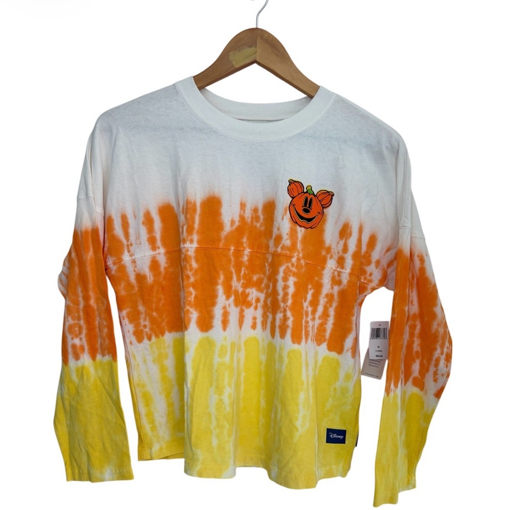 Disney Parks Mickey Mouse and Friends Halloween Candy Corn Spirit Jersey Kids XL